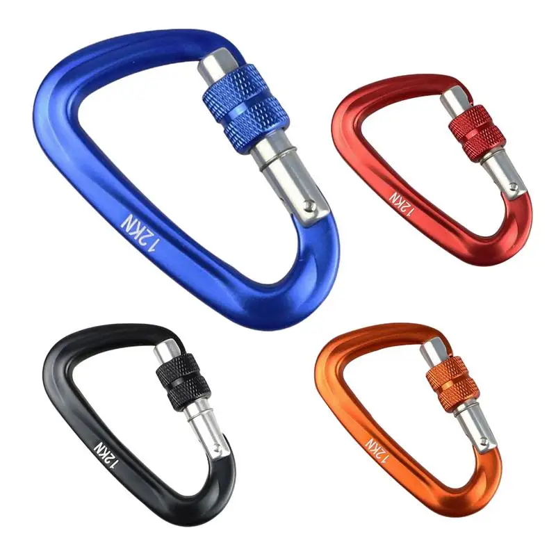 D Clips Heavy Duty D Ring for Climbing Climbing Carabiner Hook Hiking Clips Metal Carabiner for Outdoor Hiking Camping