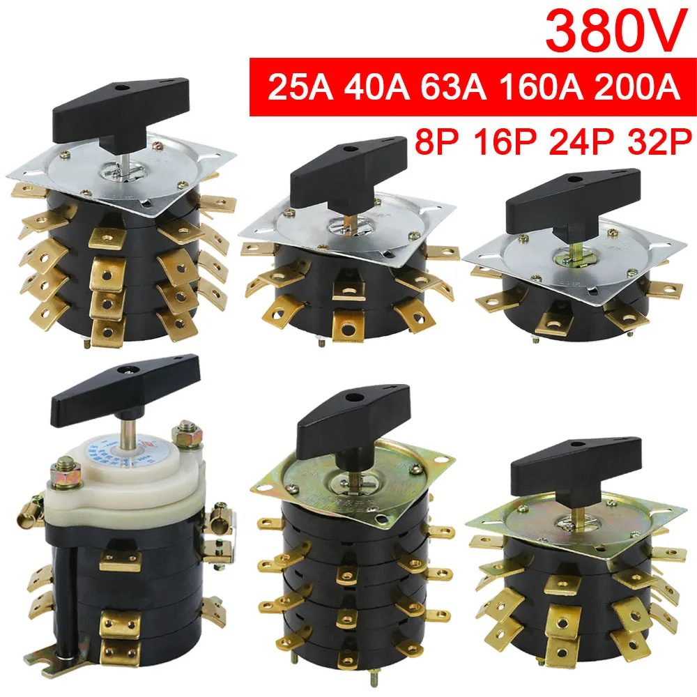 KDH 63A 1 2 3 4 Layer Welding Machine Split Switch KDH63-2-8 KDH-25/2-8 380V Welding Machine Conversion Switch Electric Welding