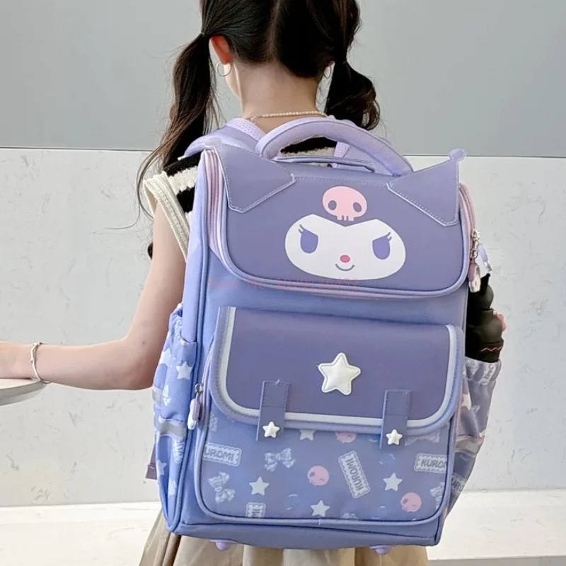 Tornister Sanrio Kuromi Cinnamoroll Melody Plecak Kate Uczniowie szkół podstawowych Dziewczynki Dzieci Prezent zmniejszający obciążenie Bookbag