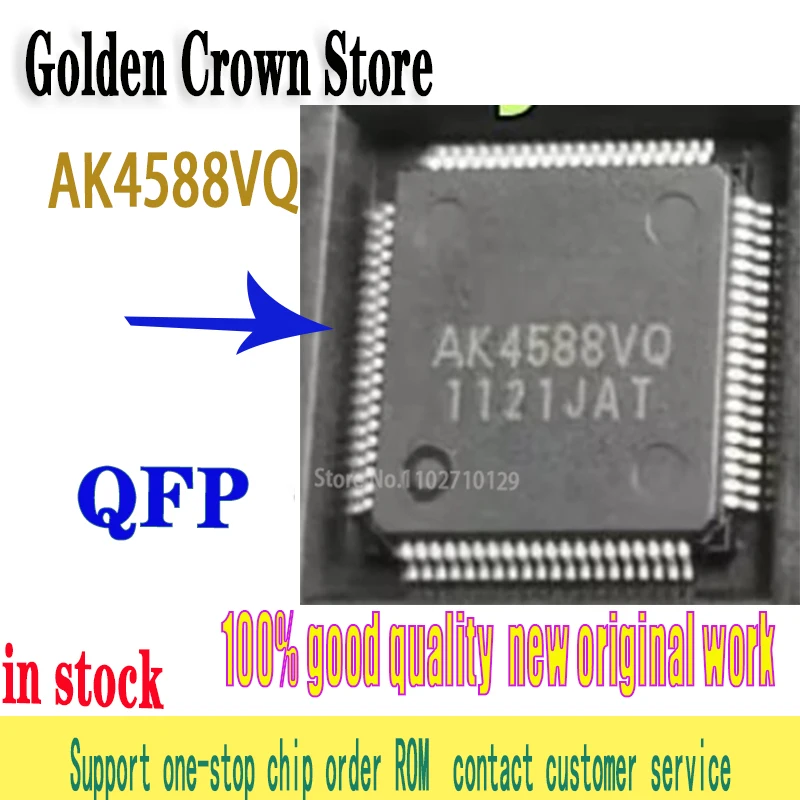 1PCS/Lot  AK4588VQ AK4588 4588 QFP IN STOCK QFP80 QFP new original in stock