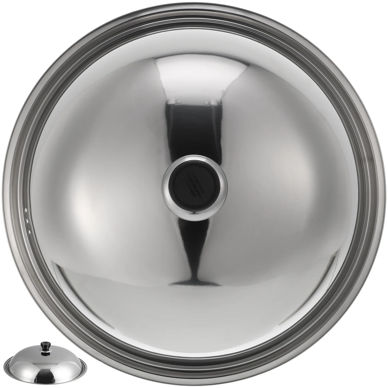 

36cm Stainless Steel Pot Lid Spill Stopper Anti Oil Splash Cover Cooking Tool Kitchen Accessory Pot Cover Cooking Tool