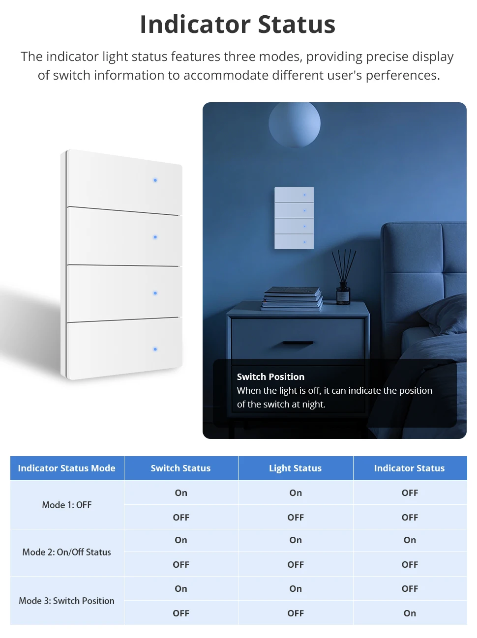 Zemismart Zigbee Smart Wandlichtschalter Aluminiumlegierung Panel Neutralleiter Erforderlich 1 2 3 4 Fach Kompatibel mit Tuya Smart Life App ZM-808 – Detail 10