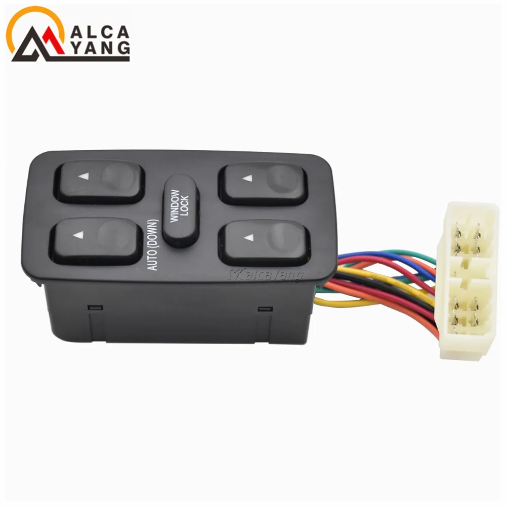 93570-28001 Front Left Driver Side Electric Power Master Window Switch for 1992 1993 1994 Hyundai Elantra Galloper