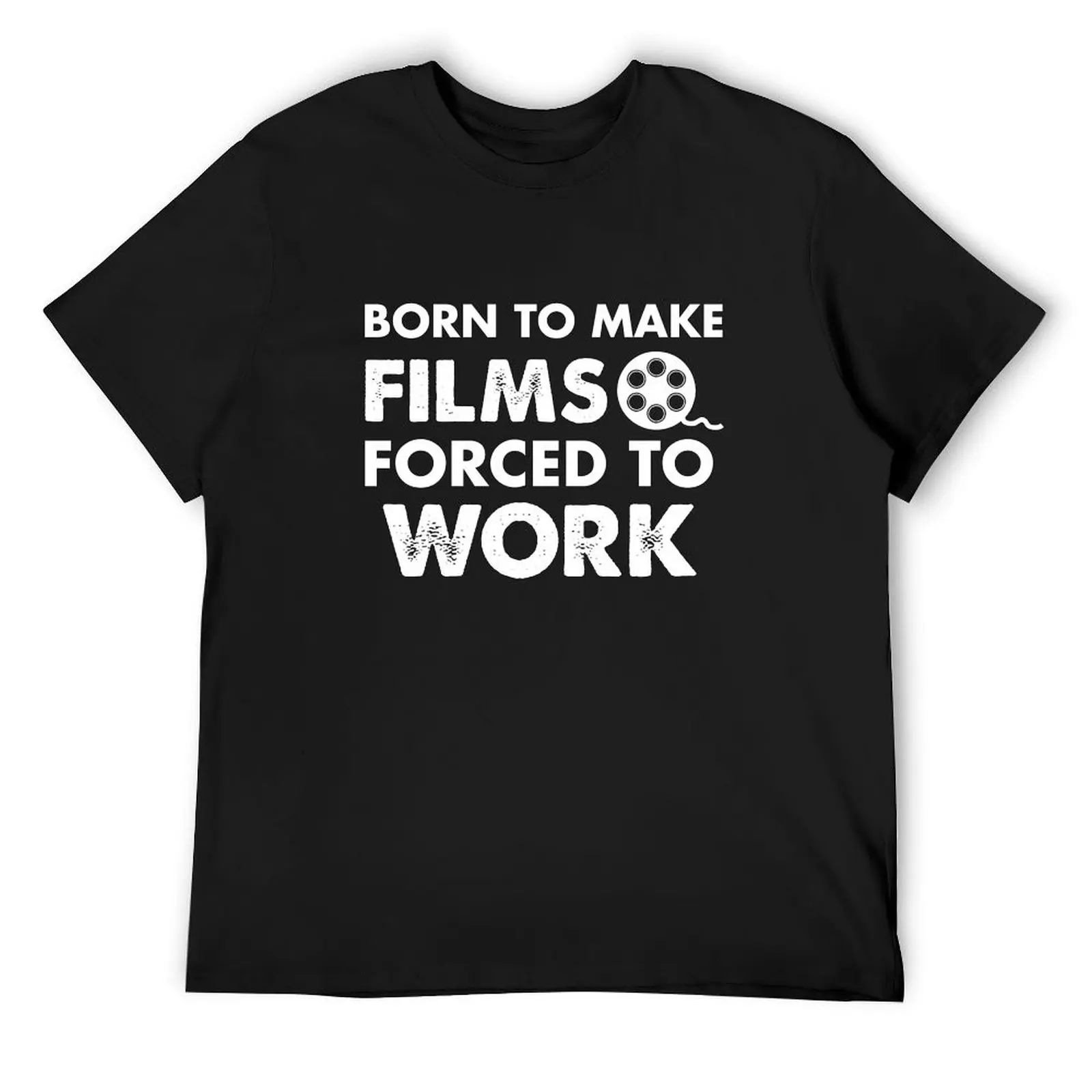 

Футболка Born To Make Films Forced To Work, футболки на заказ, эстетичная одежда, дешевая футболка для мужчин