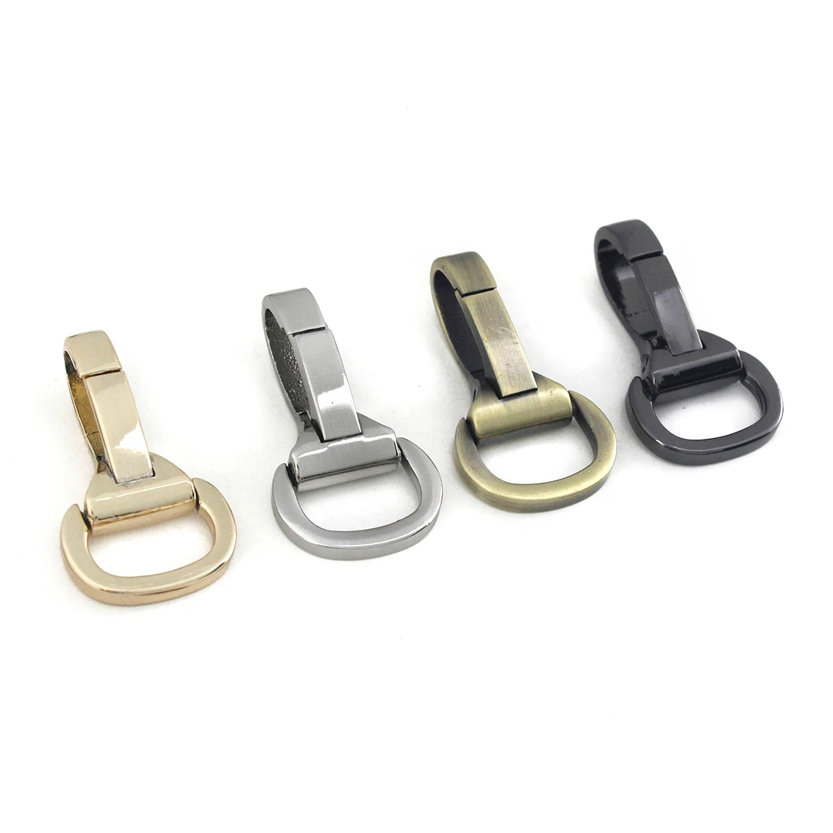 20pcs Metal Snap Hook Trigger Lobster Clasp Clip Spring Gate for Leather Craft Bag Strap Belt Webbing Keychain