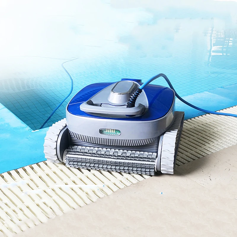 Automatic Swimming Pool Cleaning Robot With Filtration Equipment Vacuum Cleaner Cleaning Machine Detachable Net Remote Control