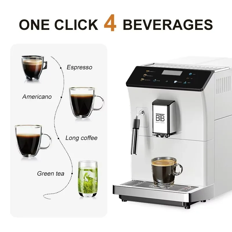 Capsule Superb Espresso Fully Automatic Electric Coffee Maker Machine for Household Hotel Use 19 Bars Pressure Touch