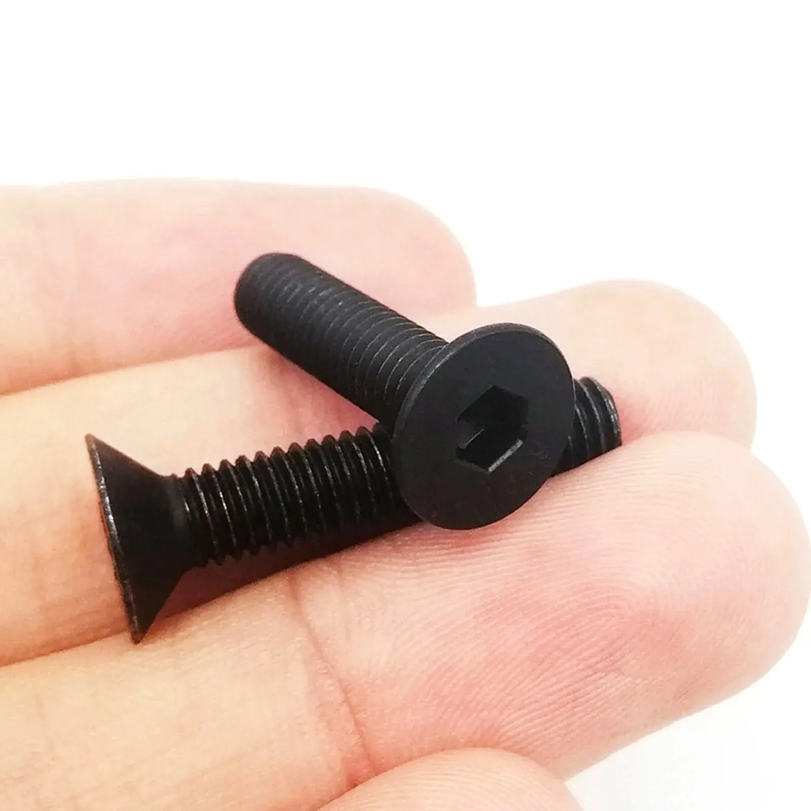 M2 M2.5 M3 M4 M5 M6 M8 Hexagon Hex Socket Head Flat Countersunk Allen Bolt Screw 304 A2 Stainless Steel Black Grade 10.9 Steel