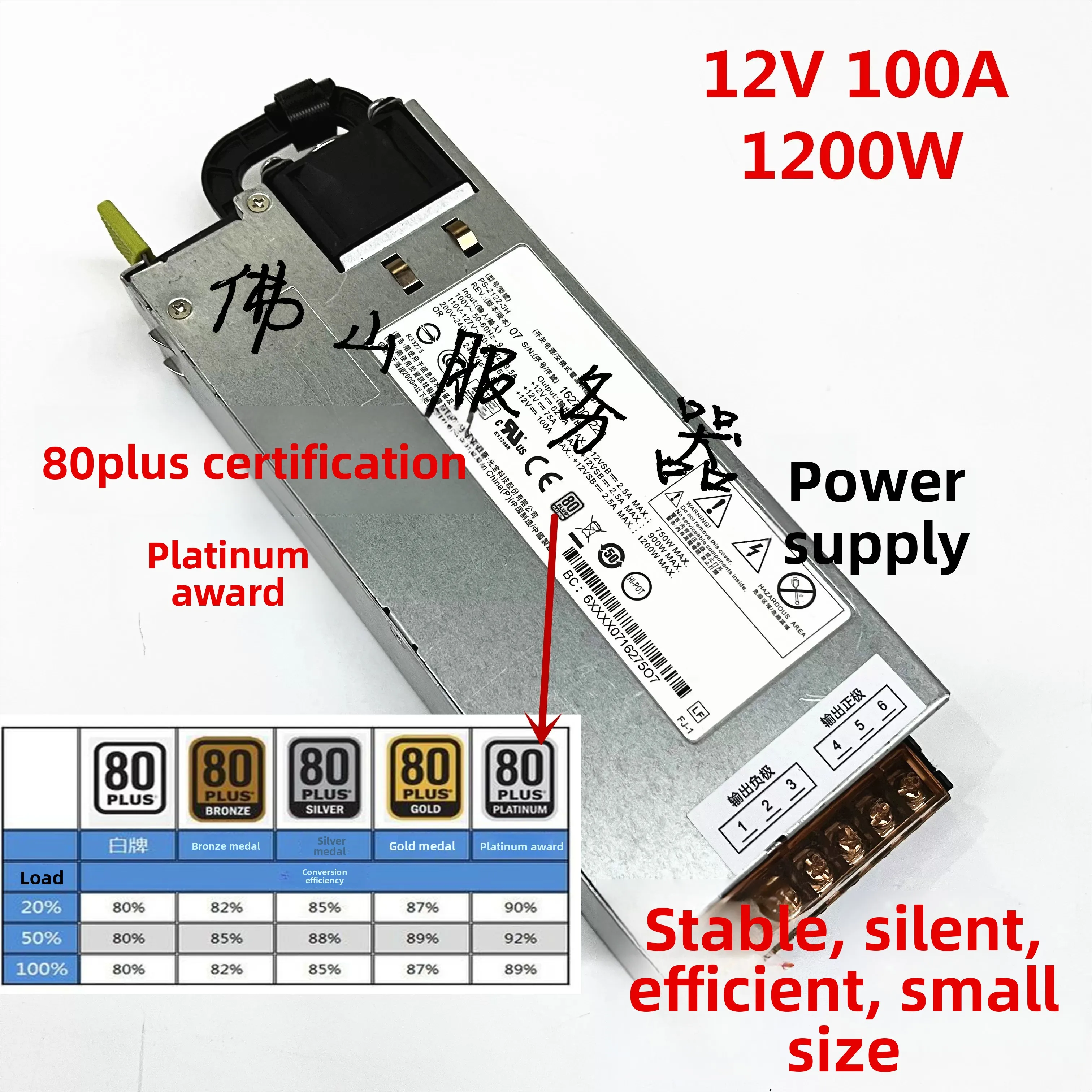 12V Platinum Server Power Supp - đánh giá và giá Power Supply 750W