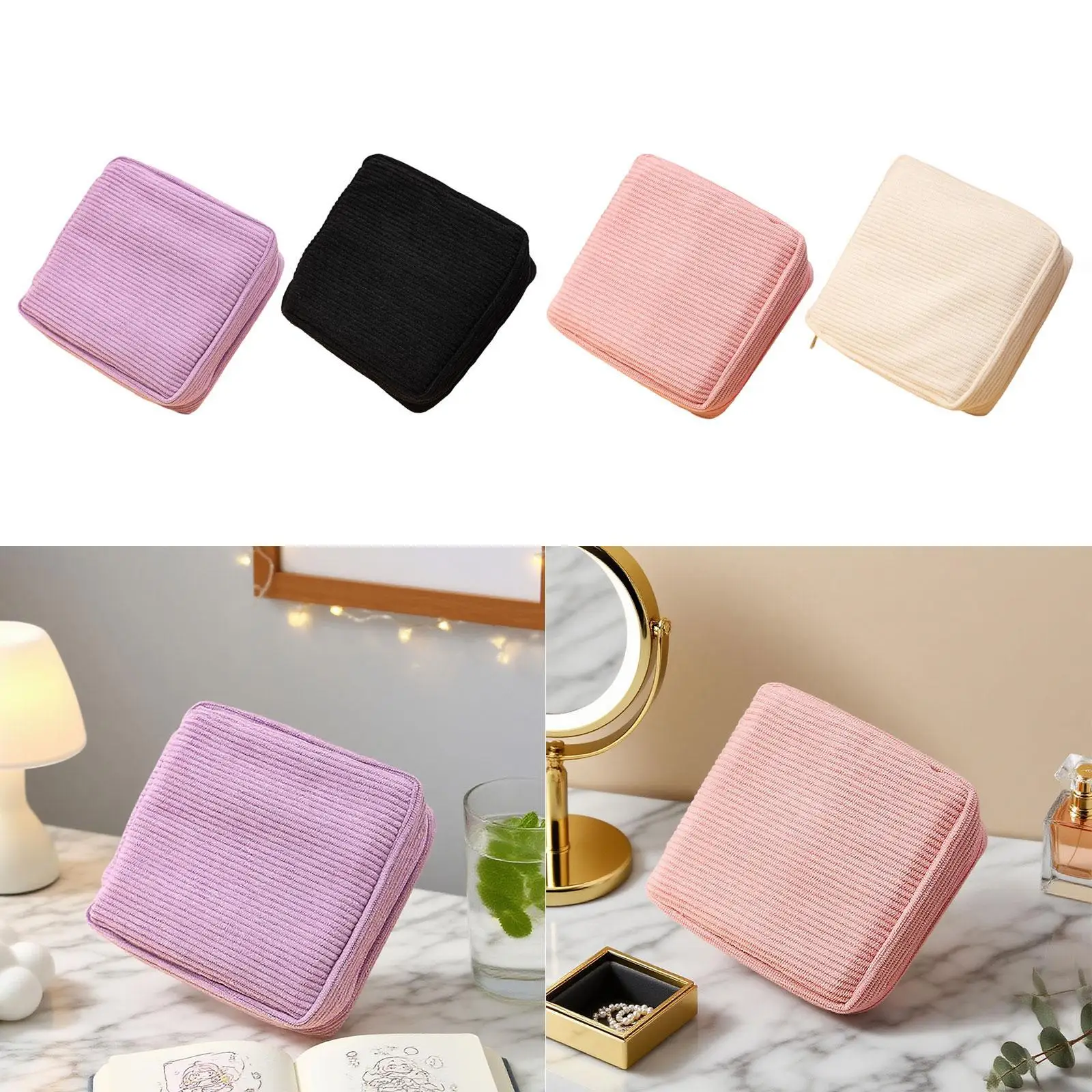 

Сумка для подушечек, модная портативная вельветовая косметичка для девочек-подростков, дамы