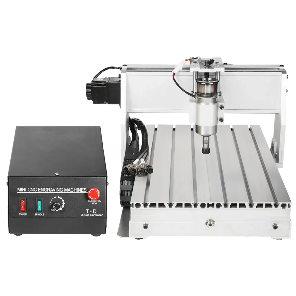 

3D Mini Hobby DIY CNC Router Machine CNC 3040 300W/800W/1500W 4 Axis Wood Router PCB Carving Machine