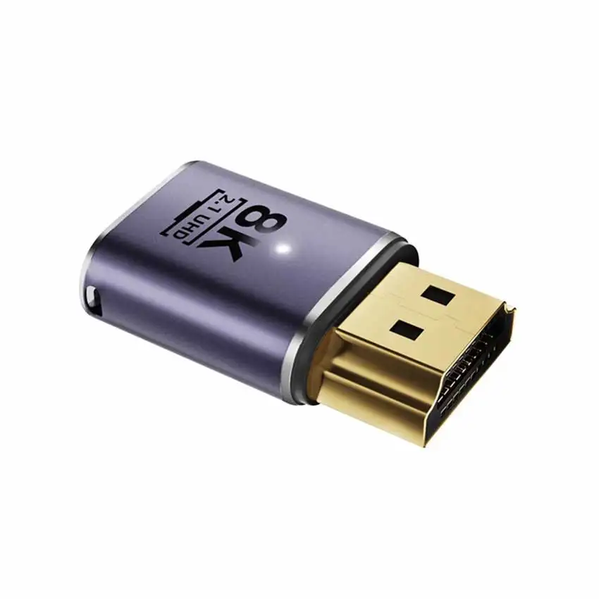 JCD 8K UHD2.1 HDMI-compatible Extender Adapter Plug 90 Degree Male To Female Converter For PS4 PS5 HDTV Computer Laptop Monitor