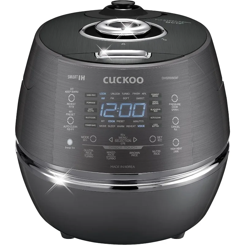 CUCKOO CRP-DHSR0609FD 6-Cup (Uncooked) / 12-Cup (Cooked) Induction Heating Pressure Rice Cooker with Nonstick Inner Pot