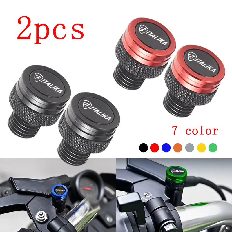 Para ITALIKA 125Z 150Z 200Z 250Z D125 DS150G ATV150 200 M10*1.25 Tapones de Aluminio CNC para Orificios de Espejos de Motocicleta, Tornillos, Pernos, Cubiertas