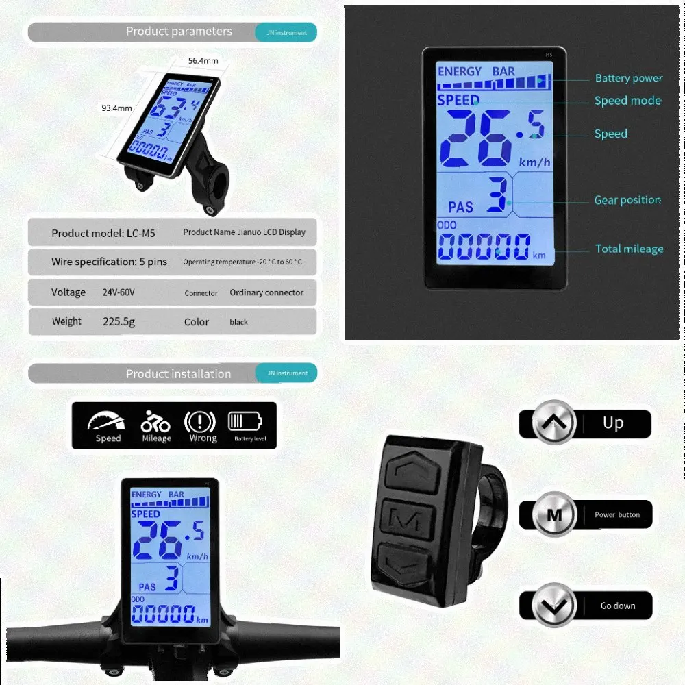 Ecran-lcd-de-remplacement-pour-velo-electrique-modele-lcdm5-24v-60v-avec-connecteur-sm-compatible-avec-le-controleur-kt
