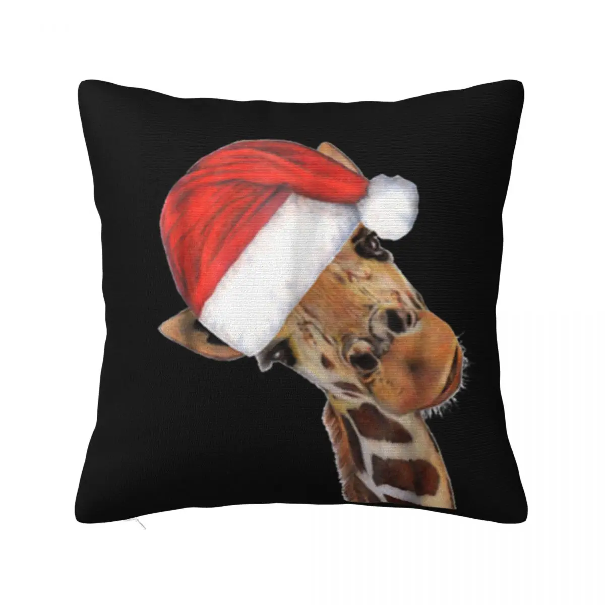 Original Good Time Giraffe In Santa Christmas Western Style 2021 Latest Oversize Style Latest Pillow Case