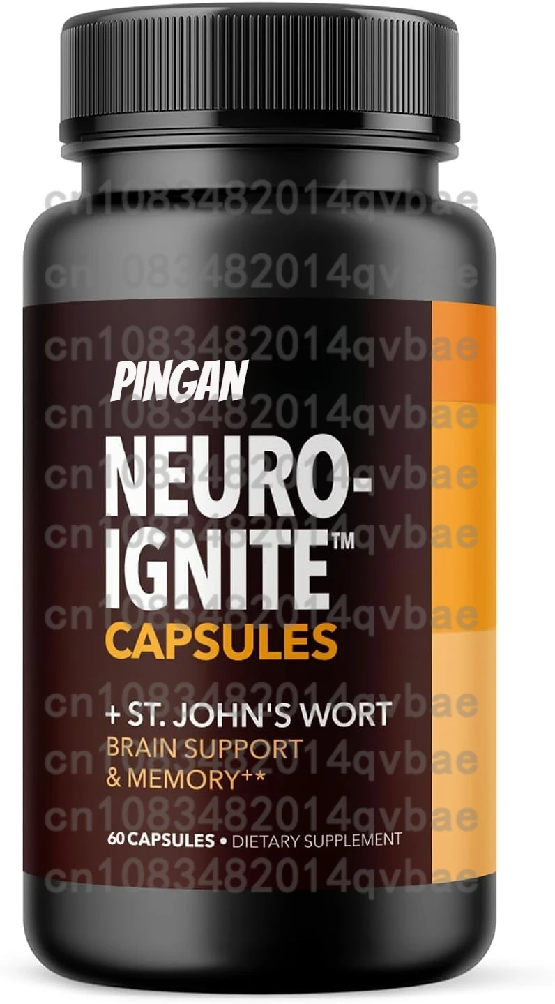 NeuroIGNITE Memoria, Enfoque, Claridad, Suplemento cerebral energético - Booster cerebral nootrópico DMAE Múltiples vitaminas 60 cápsulas