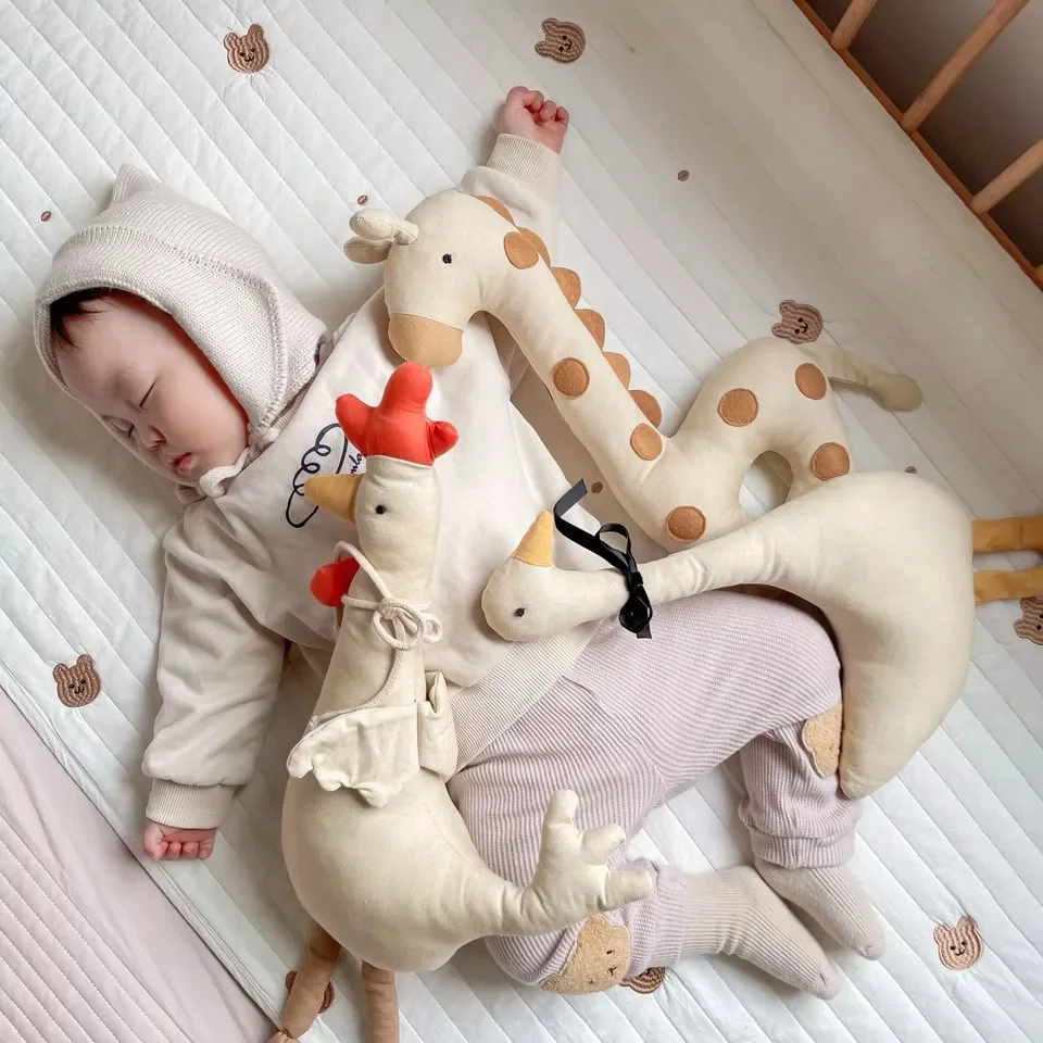 Nordic Cute Kawaii Plush Doll Toy, Chewable Companion and Comfort Doll For Newborns and Children, Plush Animal Decorative Doll