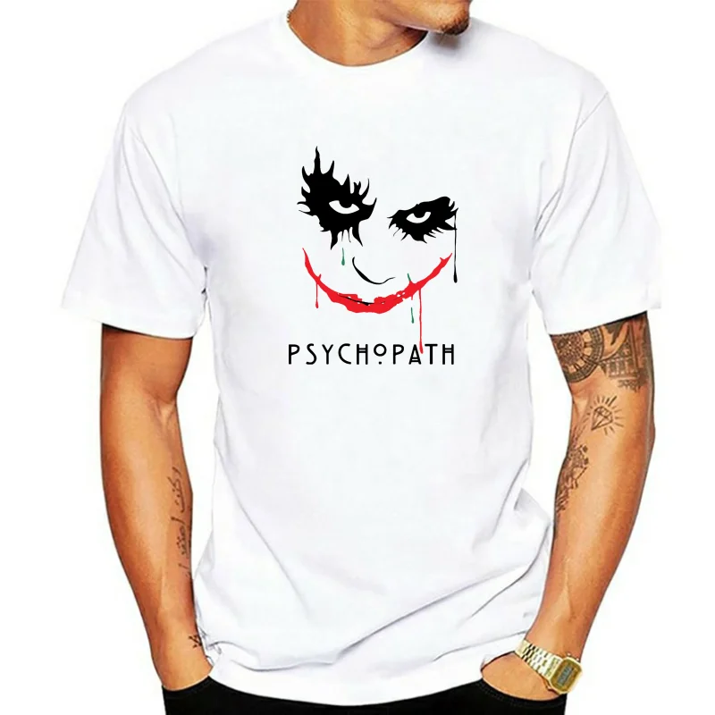 Der Joker Heath Ledger das dunkle Ritter Psychopath schwarz Unisex T-Shirt humorvolle T-Shirt