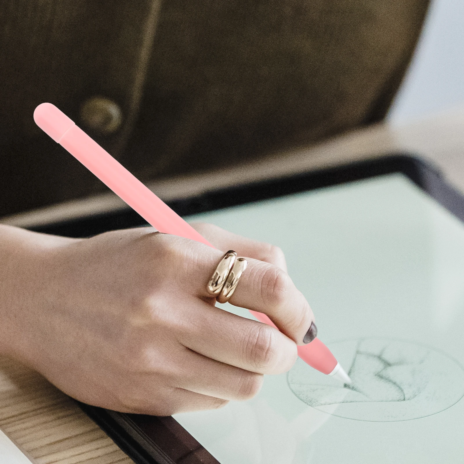 

Stylus Pen Holder Silicone Case Cover for Pencil 2 Shockproof Scratch Protection Non-Slip Surface Ideal Gift for Students