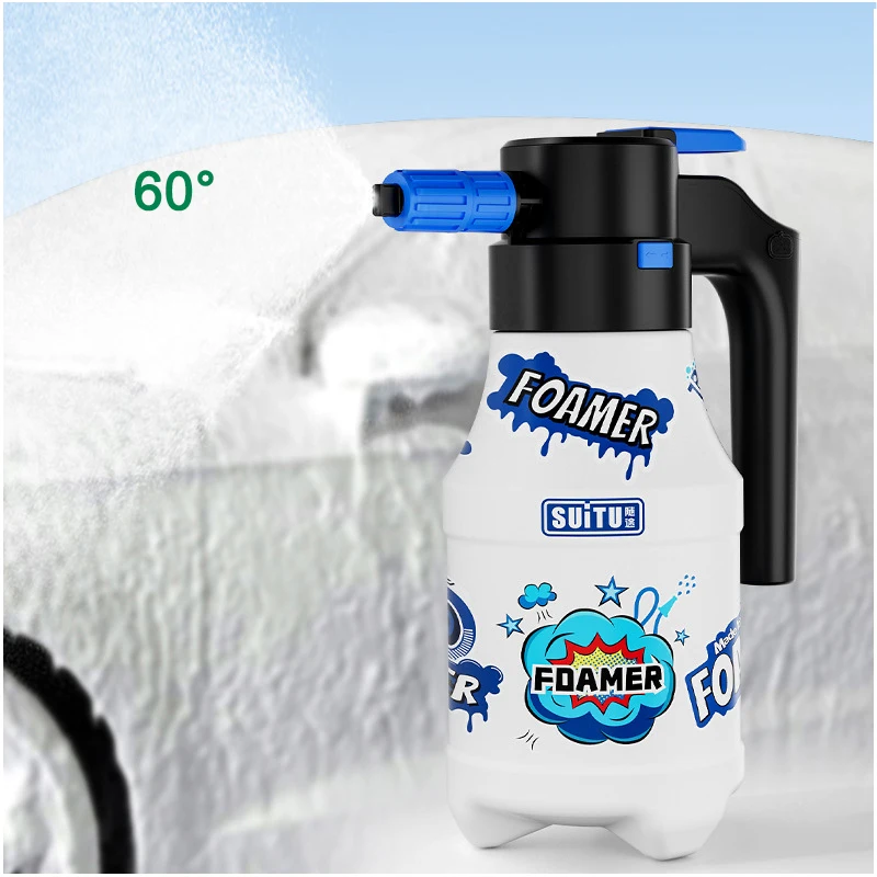 1.5L electric foam sprayer Special fan 60 ° foam sprayer for high-pressure car wash General spray