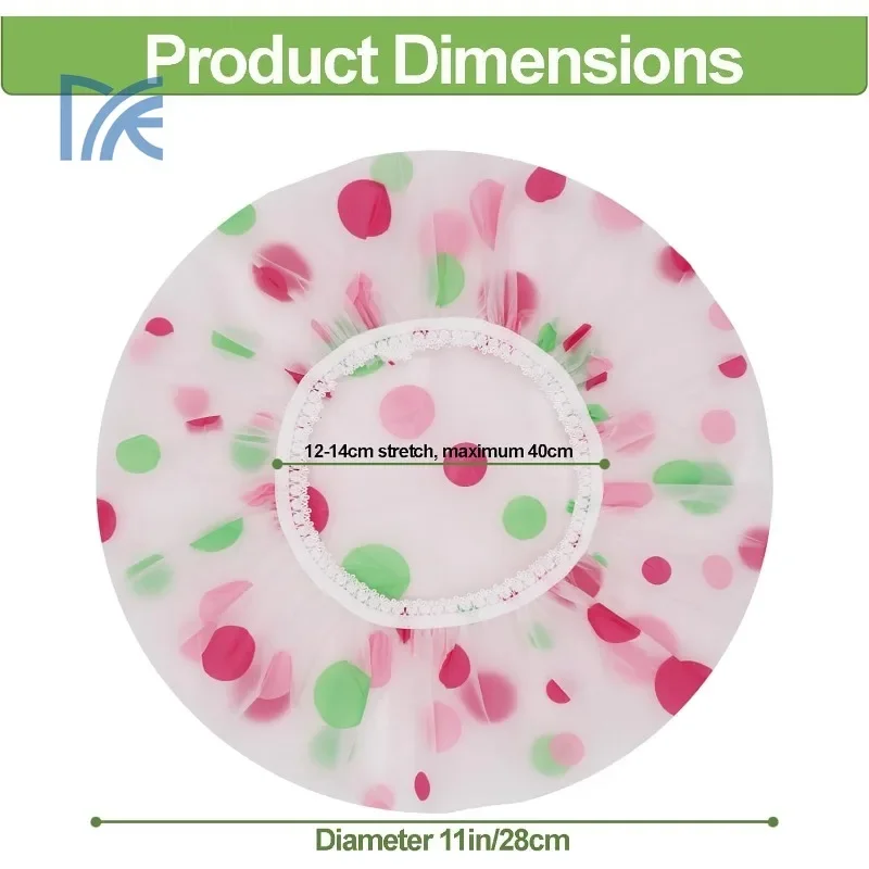 

Водонепроницаемая шапочка для душа, 6 шт. — для ванны, кухни и салона, многоразовая пластиковая крышка для волос для принятия душа и против масляного дыма