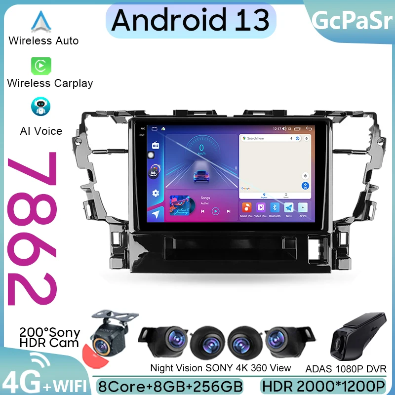 

Car Auto For Toyota Alphard H30 2015 - 2020 Android Radio GPS Navigation Multimedia Stereo Player Carplay 5G WIFI BT No 2din DVD