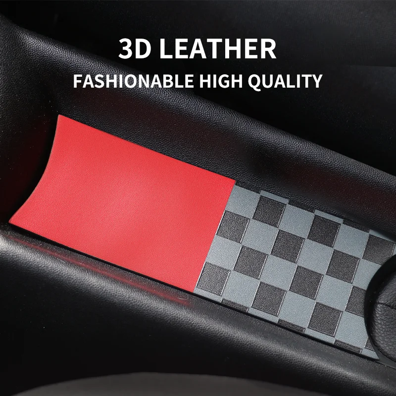 لميني كوبر R56 R55 كلوبمان 2007-2013 نسخة الوقود وسادة القهوة تخزين الأخدود حماية كوستر كوب السيارة المضادة للانزلاق وسادة حصيرة #4