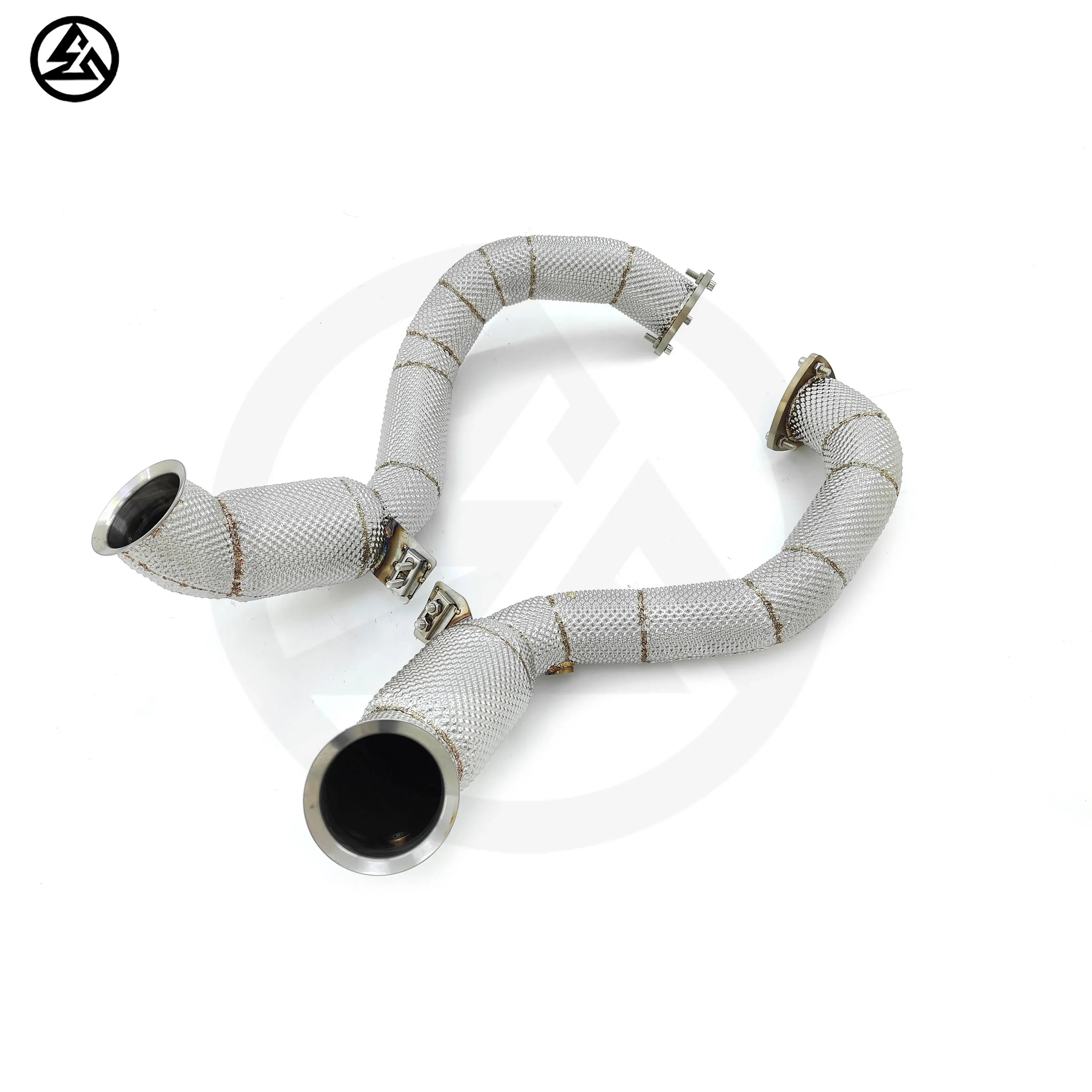 Catted Downpipe Exhaust for Aston Martin Vantage 4.0T V8 Catted Header Tuning Exhaust System With Heat Shield