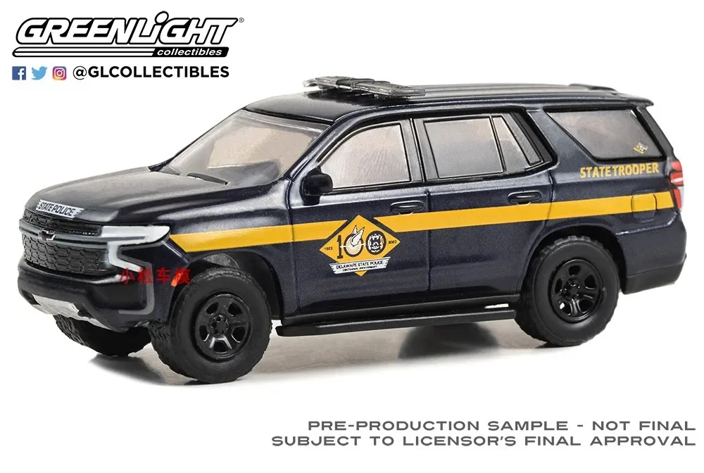

GreenLight 1:64 2023, Tahoe Police Pureuit, автомобиль из сплава, коллекция моделей микроавтомобилей, украшение, игрушка в подарок
