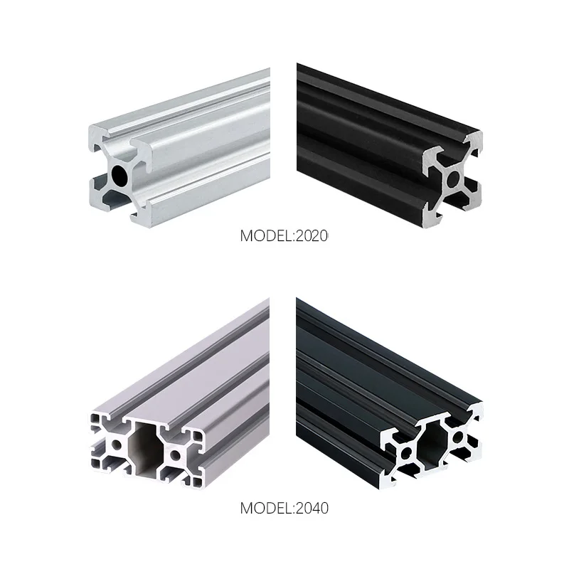 2020 2040 Aluminum Extrusion Profile Linear Rail 100-600mm High Precision for CNC Router 3D Printer Robot Mechanical Parts