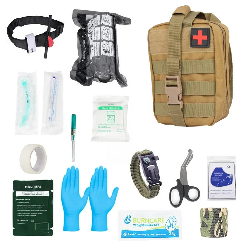 Outdoor tactical emergency rescue kit IFAK household portable individual emergency vehicle first aid kit emergency kit