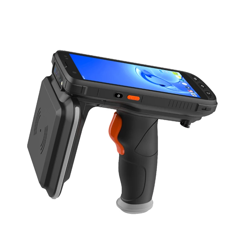 20m long range 2D UHF RFID handheld reader android OS terminal Rugged PDA for UHF ear tag free SDK