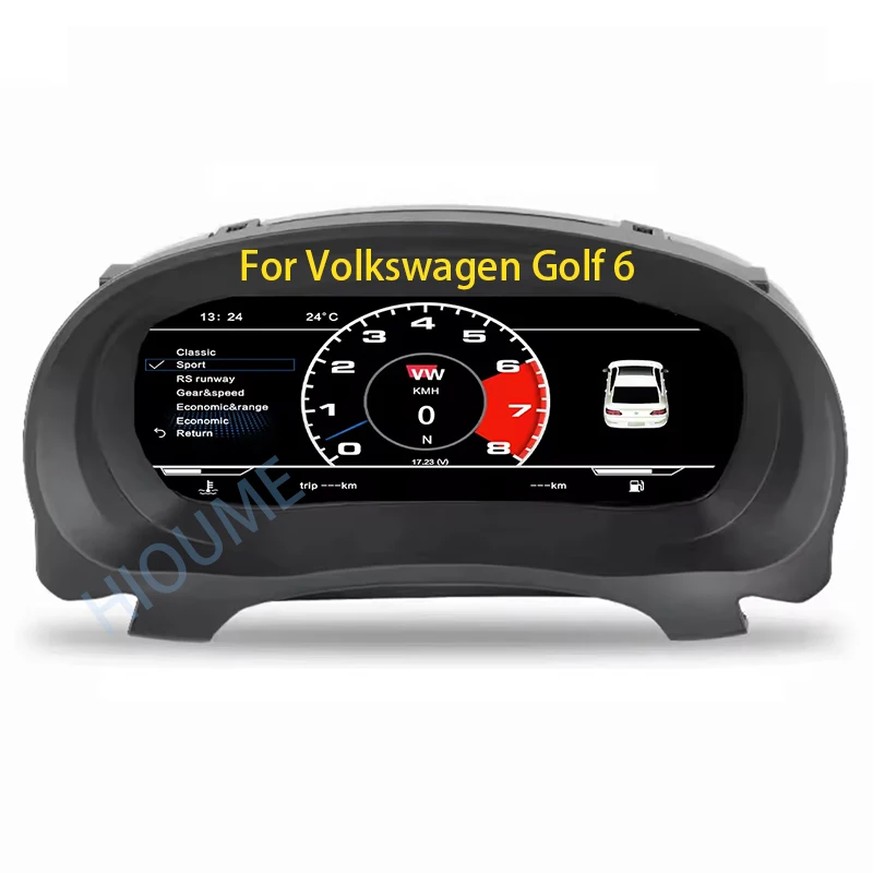 

Auto Electronics 10.25" LCD Dashboard Digital for Golf 6 2008-2014 Instrument Cluster CockPit Speedometer