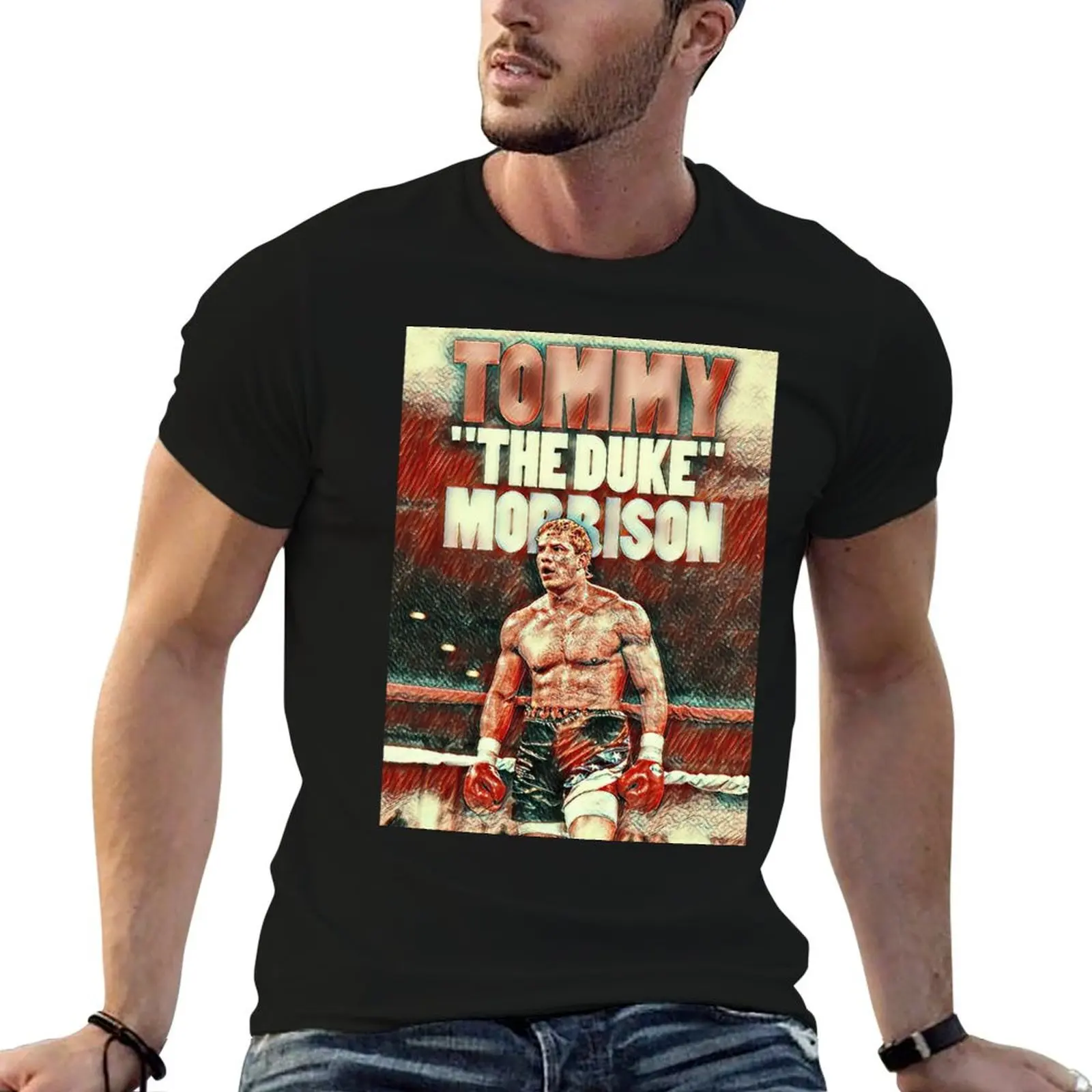 Tommy The Duke Morrison Boxing Legend T-Shirt Breathable Sportswear T-Shirt for Men