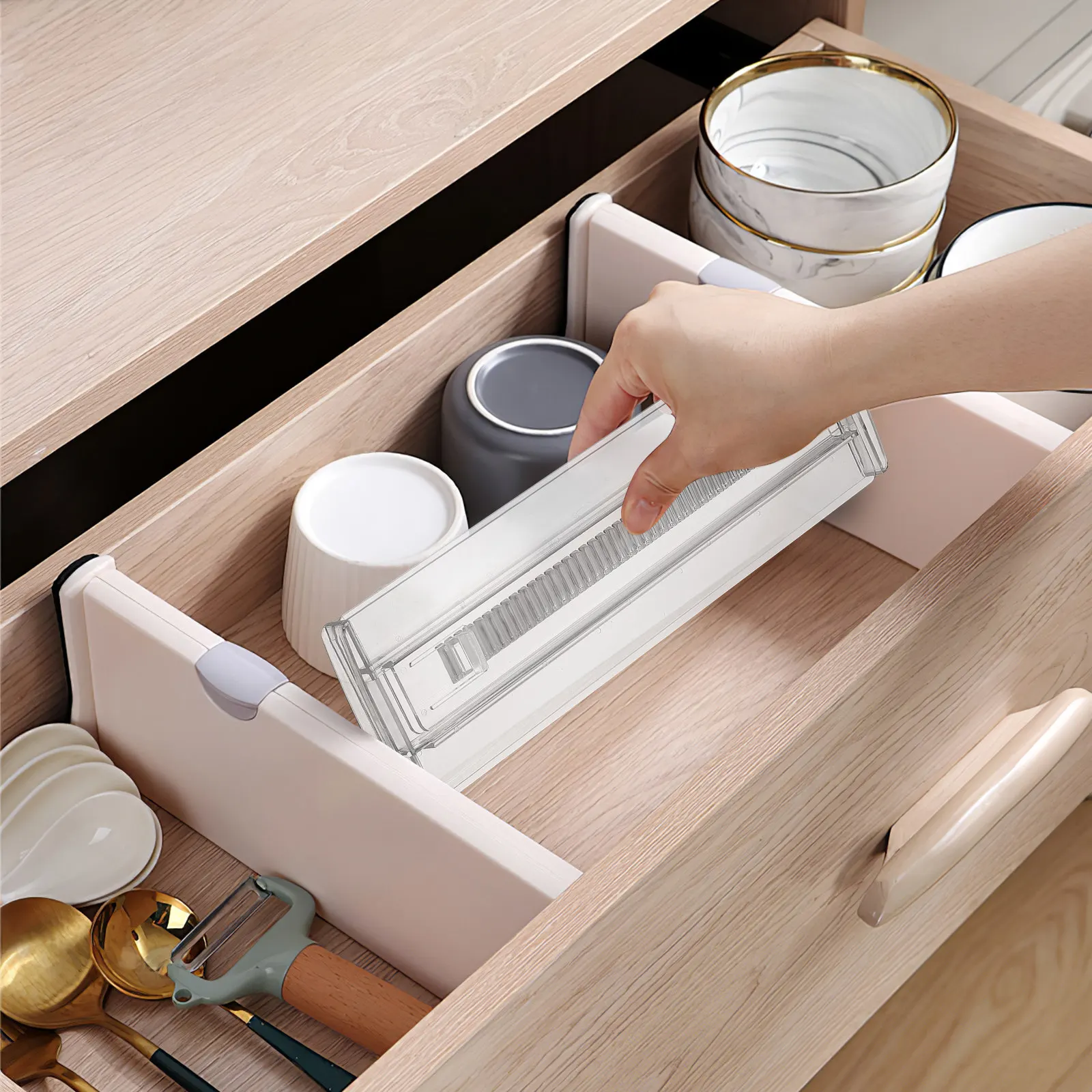 6pcs-clear-plastic-adjustable-drawer-dividers-expandable-organizer-for-clothes-utensils-cutlery-drawer-divider