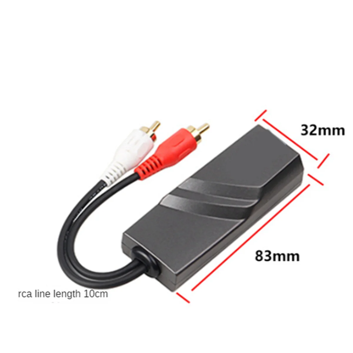 

B27B 1 Pair RCA Audio Network Cable Extender Twisted Pair Transmitter RCA Interface 2-Way Audio Extender RJ45 to RCA Extender
