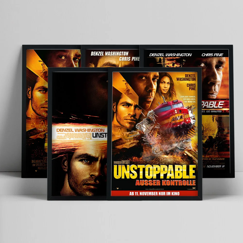 Unstoppable American Action Thriller Film Print Art Poster Movie Canvas Painting Wall Stickers Decor