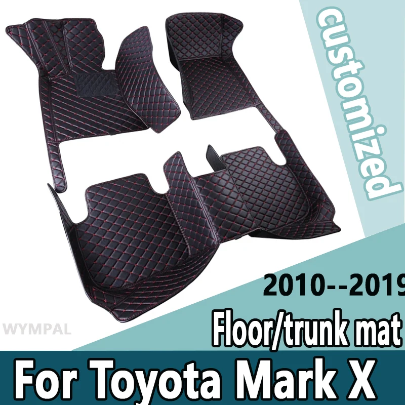 

Car Floor Mats For Toyota Mark X X130 2010-~2019 Luxury Leather Mat Carpets Rugs Interior Parts Car Accessories 2011 2012 2013