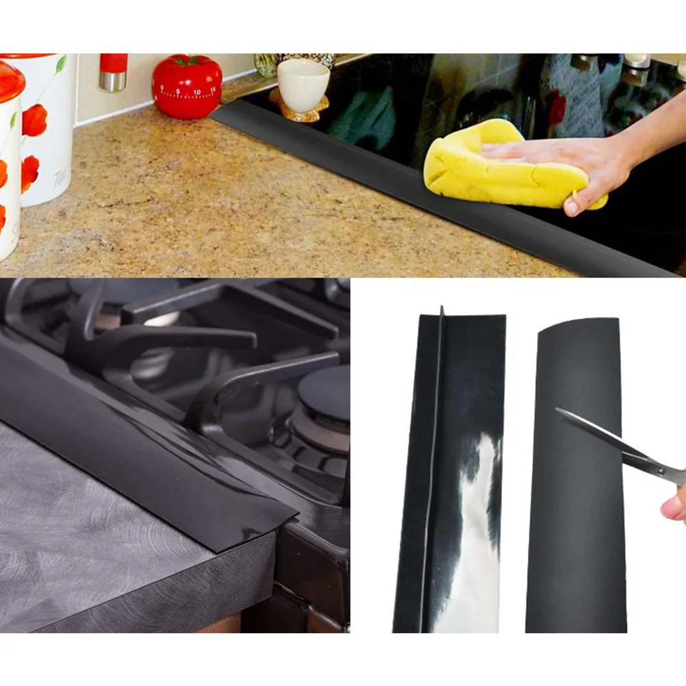 

1Pcs Stove Counter Gaps Filler Cooking Bench Caulk Strip Kitchen Sealing Tape Heat Resistant Silicone Smudge Resistant