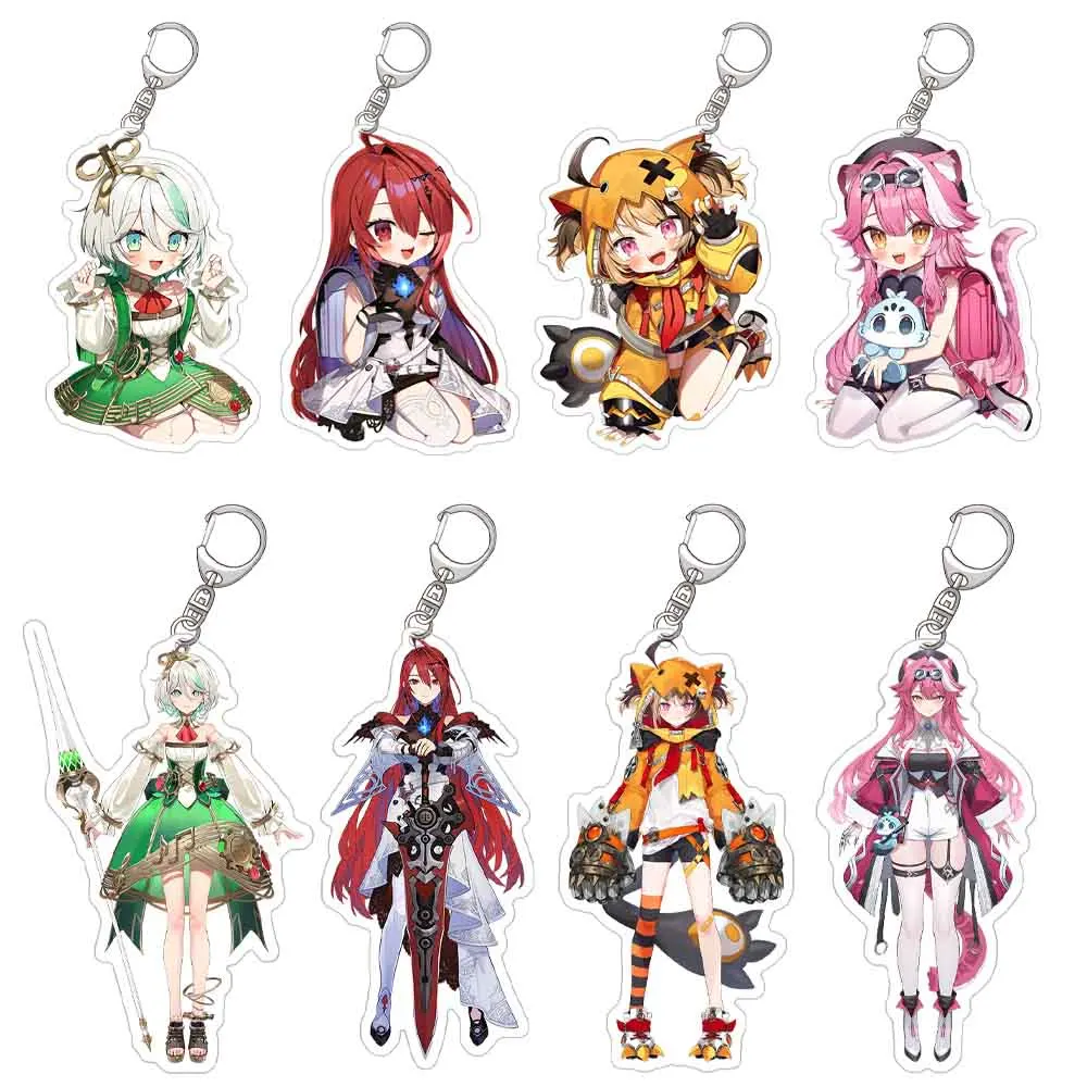 Anime Peripheral Store New HoloL Acrylic HD Figure Keychain Usada Pekora Rushia Hosimati Cute Pendant Decor Fans Gifts About 6cm