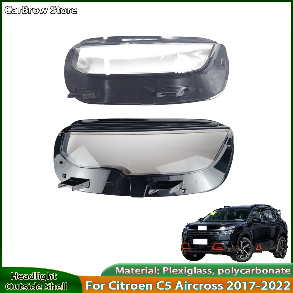 

Headlamp Lamp Shell Transparent Lens For Citroen C5 Aircross 2017-2022 Front Headlight Cover