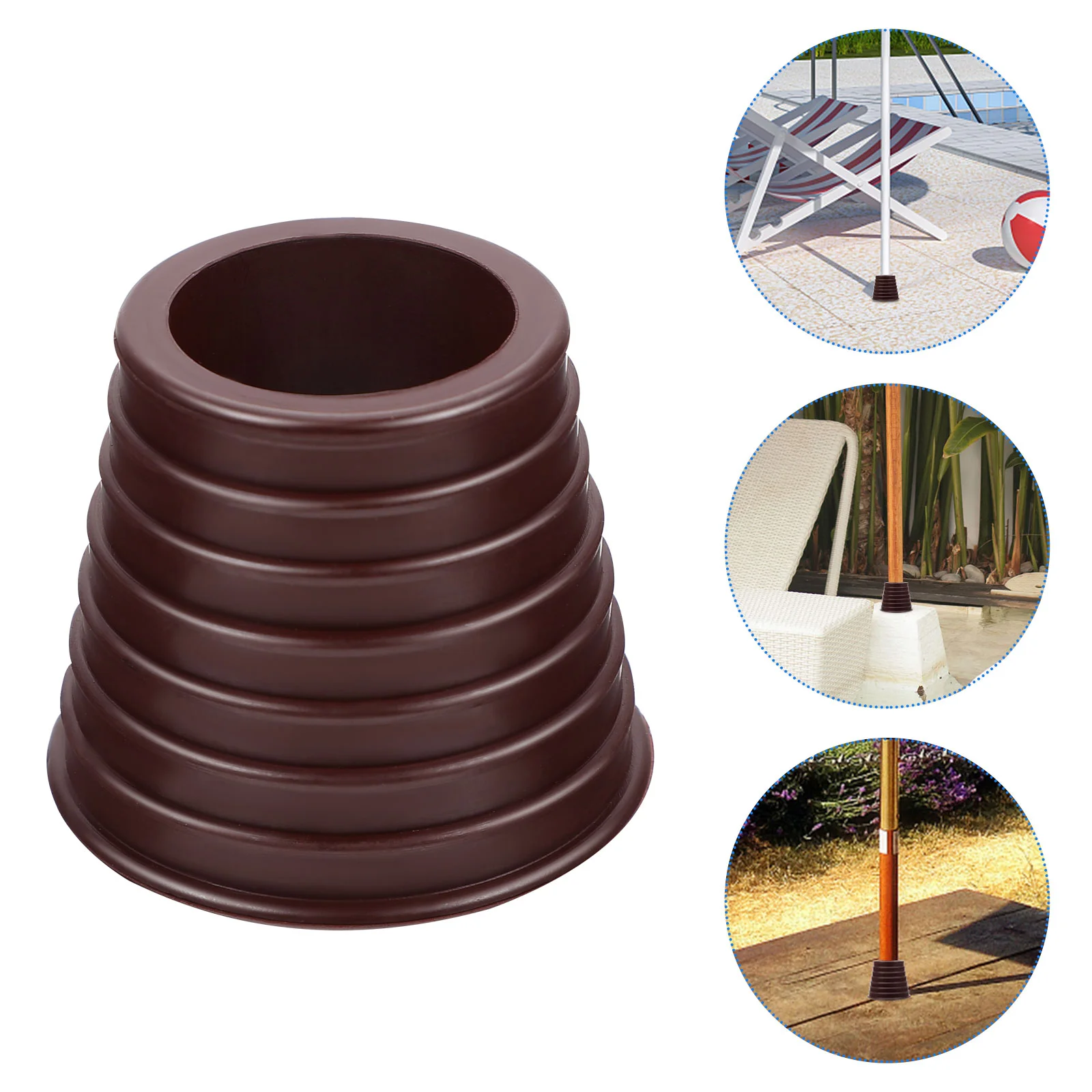 

Umbrella Hole Cover Protective Rubber Plug Patio Table Cone Spacer for Wedge Parasol Grommet Plastic