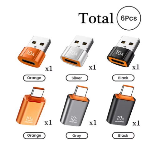 USB3.0 Type-C Data Adapter Type C 10A USB C Male To USB Female Converter For Macbook Xiaomi Samsung Fast OTG Connector 