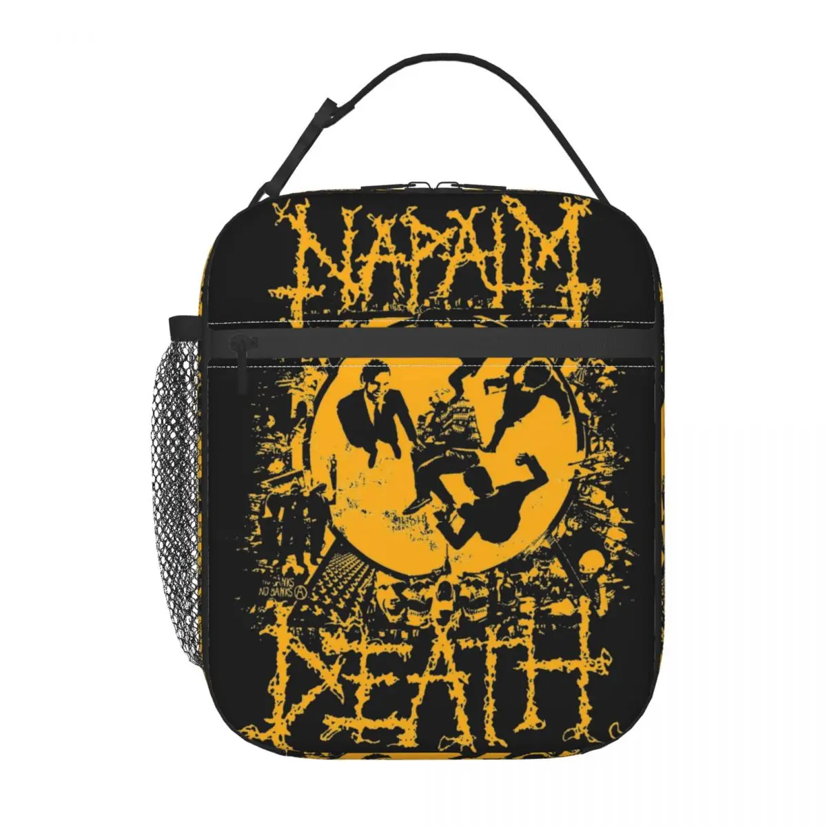 Napalm Death Music Band isoliert Lunch Bag Death Metal Lebensmittel behälter tragbare Kühler Thermal Bento Box für die Arbeit