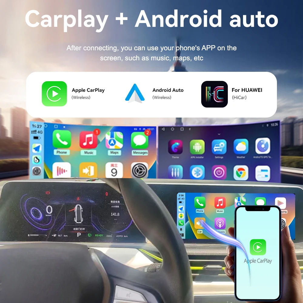 Carplay for Changan E-star Car Stereo Navigation Dual Touch Screen Wireless Carplay Car Multimedia Player Head Unit