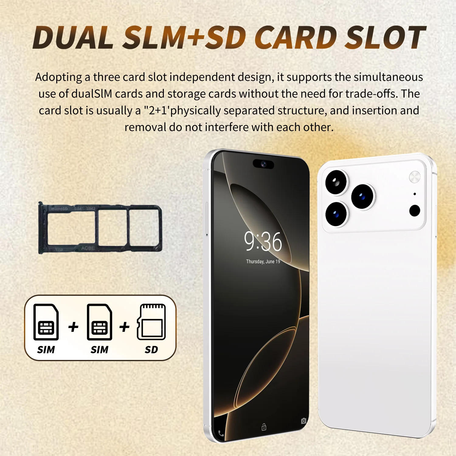 Original New i17 Pro Max Tablet PC 7.3 inch HD 4K Android 14 22GB+2TB 8000mAh Battery 4G 5G Dual Sim Card WiFi GPS Google