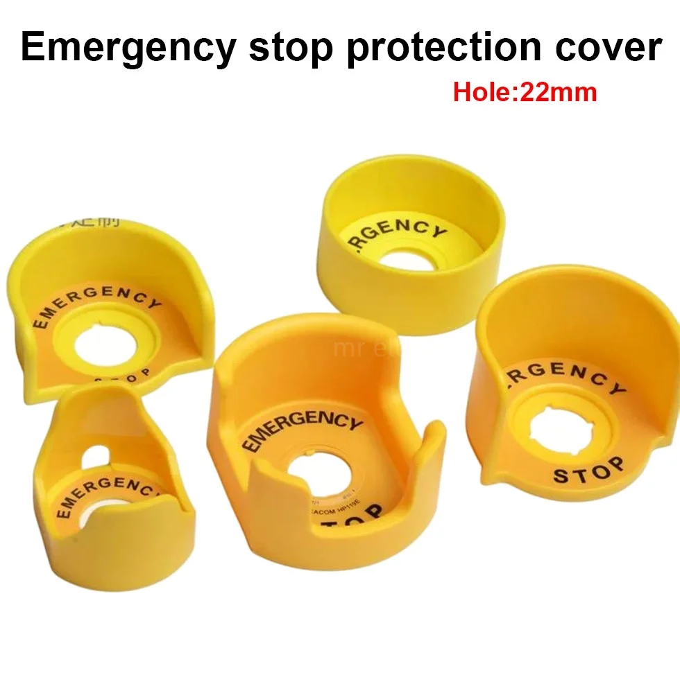 مفتاح الغطاء الواقي لزر إيقاف الطوارئ يمنع تشغيل أسوأ حلقة الغطاء الواقي لرأس الفطر في حالات الطوارئ مقاس 22 مم #1