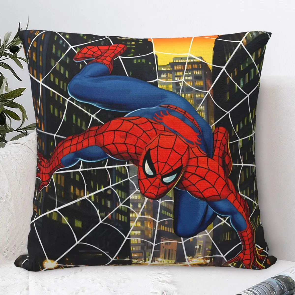 

Pillow Case Spider-Man Soft Pillow Cover Cute Funny Cushion Cover Graphic Pillowcases For Sofa Car Home Decor