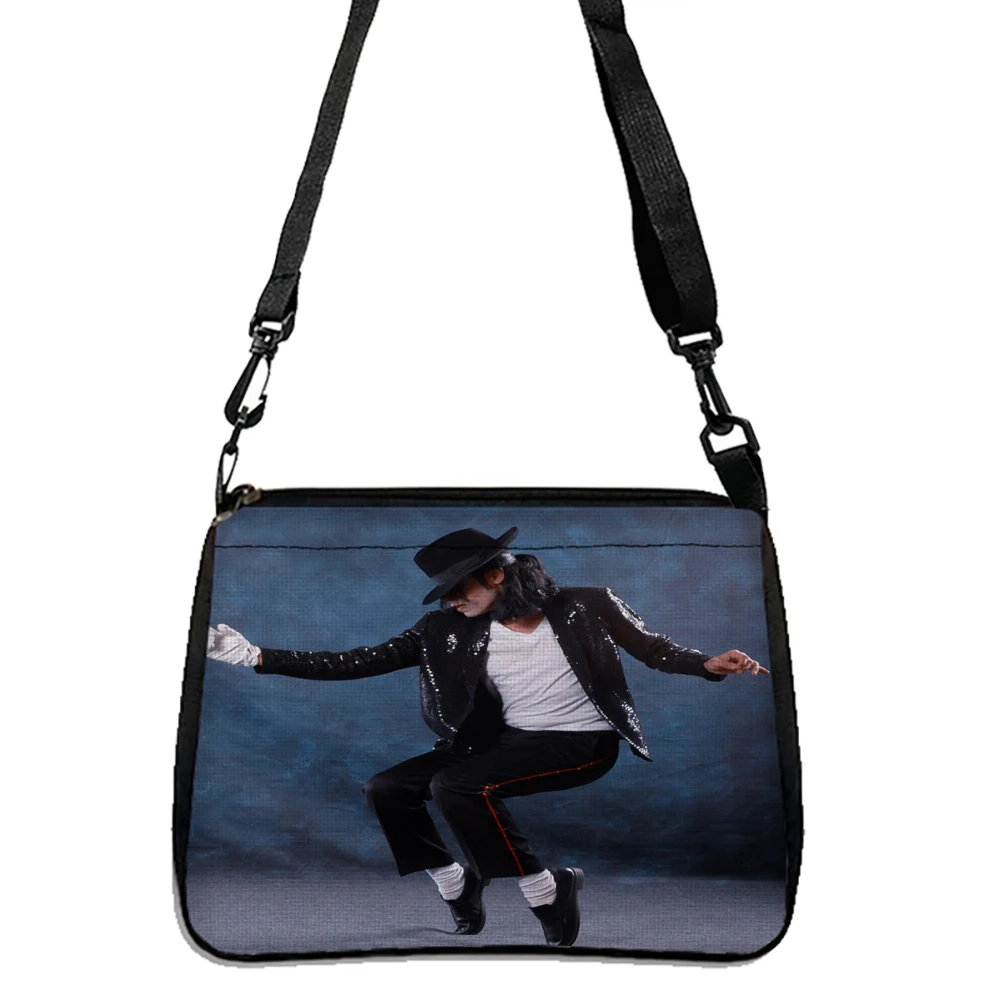 Michael Jackson Cute Cartoon Student Handbag, Large Capacity Shoulder Bag, Reusable For Daily Commuting 5.23